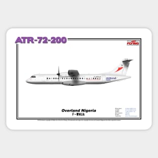 Avions de Transport Régional 72-200 - Overland Nigeria (Art Print) Sticker